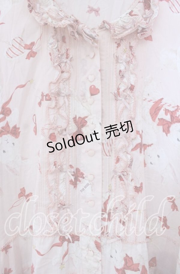 画像2: PINK HOUSE / ツインラビットワンピース【お直しあり】  ピンク O-25-11-15-056-LO-OP-IG-OS (2)