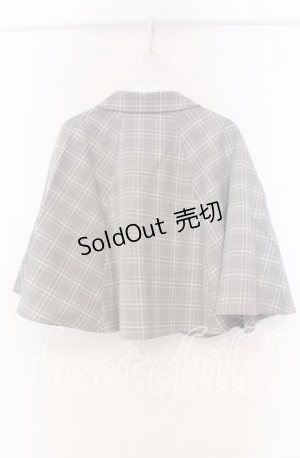 画像3: axes femme / ナポレオンケープジャケット  グレー O-25-11-15-057-AX-JA-IG-OS (3)