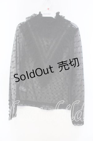 画像: Hoshibako Works / エアリーフローラブラウス  クロ O-25-11-15-058-LO-BL-IG-OS