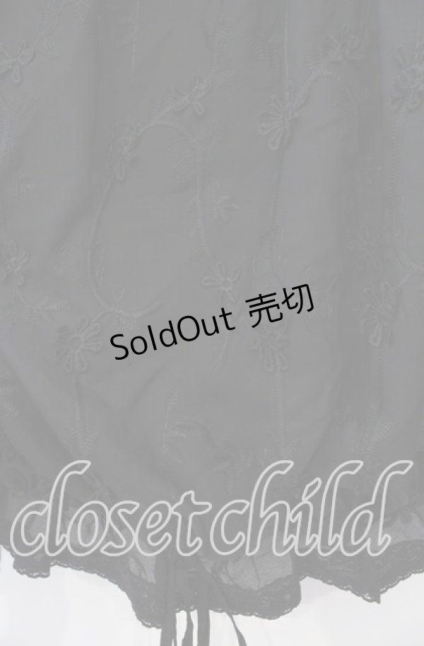 画像2: axes femme / 立体レースブラウジングプルオーバー  クロ O-25-11-15-066-AX-TO-IG-OS (2)