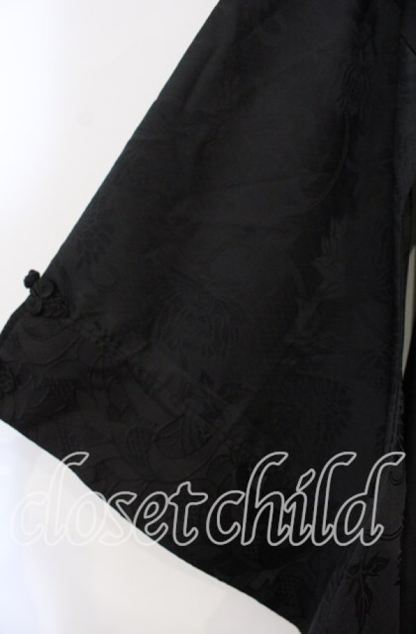 画像3: Qutie Frash / 着物チャイナチュニック  ブラック O-25-11-15-072-QU-TO-OW-OS (3)