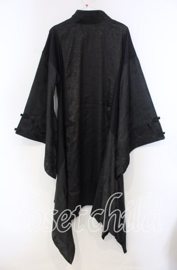 画像4: Qutie Frash / 着物チャイナチュニック  ブラック O-25-11-15-072-QU-TO-OW-OS (4)