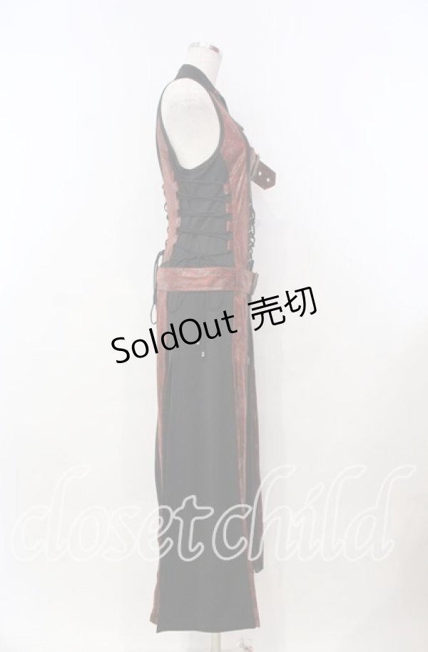 画像4: Qutie Frash / ベルトロングベスト  レッド O-25-11-15-073-QU-TO-OW-OS (4)