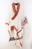 画像1: Qutie Frash / 3店舗限定カラー着物カーデ  ホワイト×レッド O-25-11-15-075-QU-JA-OW-OS (1)