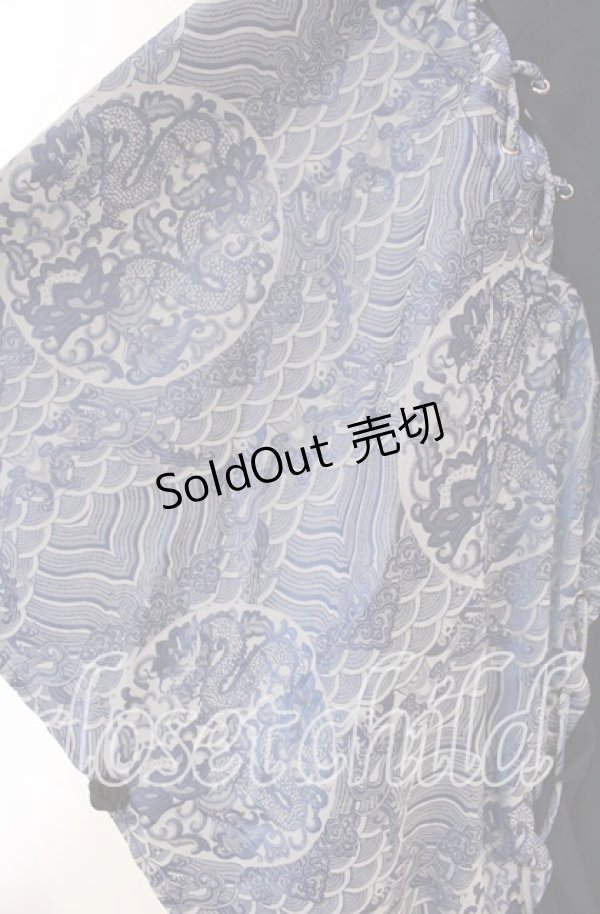 画像3: Qutie Frash / 着物袖ショートカーデ  ブルー O-25-11-15-076-QU-TO-OW-OS (3)