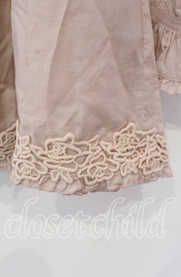 画像3: PINK HOUSE / ローズレースAラインブラウス  ピンク O-25-11-15-077-LO-BL-IG-OS (3)