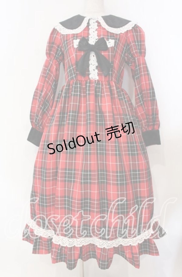 画像1: Eri Aino's Collaboration / TTAINベロアリボンOP シャーロットの水曜日 ワンピース Ｓ アカ O-25-11-15-008-LO-OP-IG-OS (1)