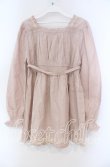 画像4: PINK HOUSE / ローズレースAラインブラウス  ピンク O-25-11-15-077-LO-BL-IG-OS (4)