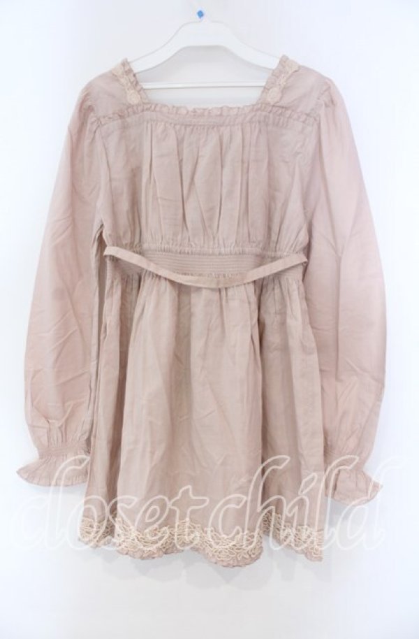 画像4: PINK HOUSE / ローズレースAラインブラウス  ピンク O-25-11-15-077-LO-BL-IG-OS (4)