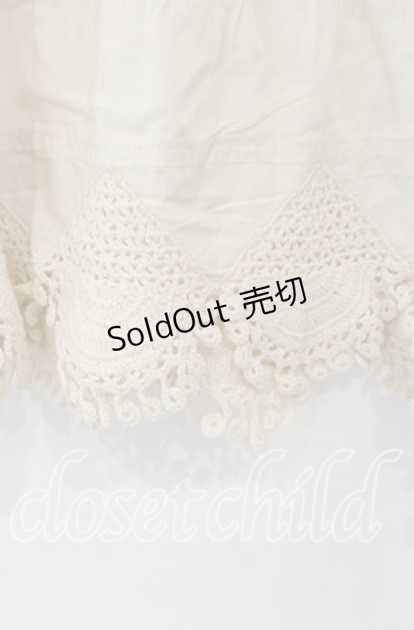 画像3: PINK HOUSE / レース配色シャツチュニック  アイボリー O-25-11-15-079-LO-OP-IG-OS (3)