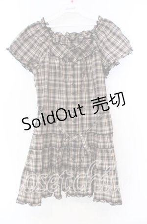 画像: PINK HOUSE / チェックパフワンピース  ブラウン O-25-11-15-080-LO-OP-IG-ZI
