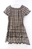 画像3: PINK HOUSE / チェックパフワンピース  ブラウン O-25-11-15-080-LO-OP-IG-ZI (3)