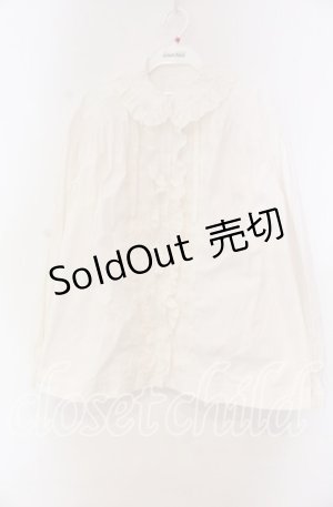 画像: PINK HOUSE / コットンレース配色ブラウス  シロ」 O-25-11-15-083-LO-BL-IG-OS