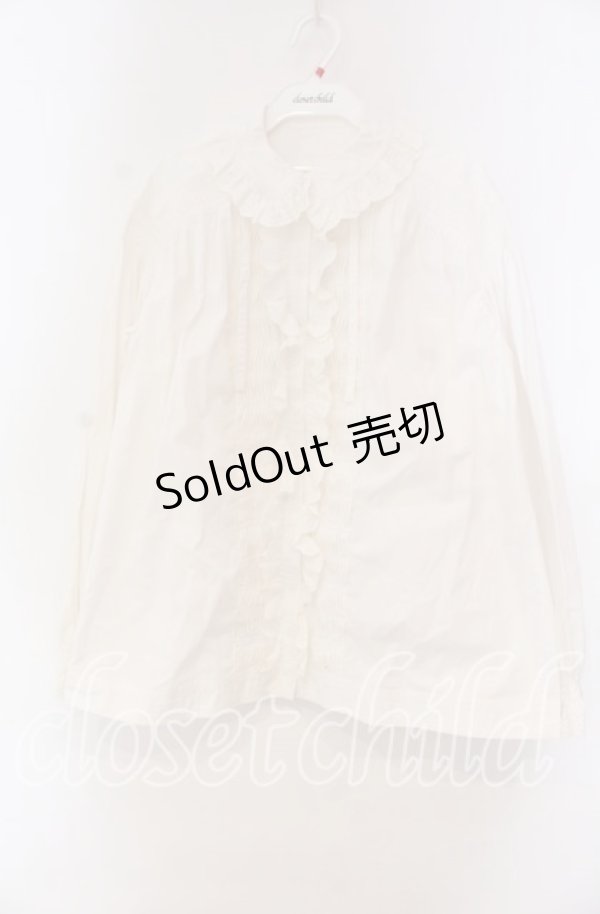 画像1: PINK HOUSE / コットンレース配色ブラウス  シロ」 O-25-11-15-083-LO-BL-IG-OS (1)