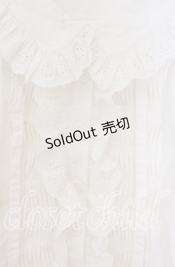 画像2: PINK HOUSE / コットンレース配色ブラウス  シロ」 O-25-11-15-083-LO-BL-IG-OS (2)