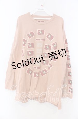 画像: KETTY / パッチカットソー  ピンク O-25-11-15-084-EL-TO-IG-ZI