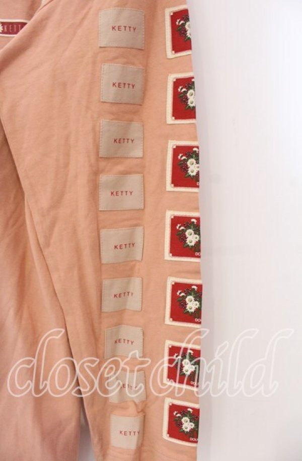 画像3: KETTY / パッチカットソー  ピンク O-25-11-15-084-EL-TO-IG-ZI (3)