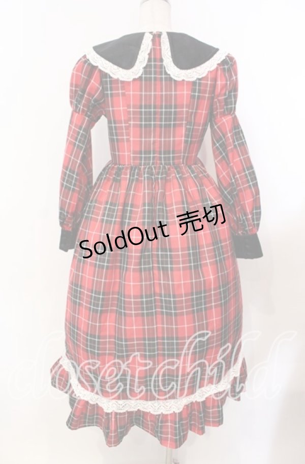 画像4: Eri Aino's Collaboration / TTAINベロアリボンOP シャーロットの水曜日 ワンピース Ｓ アカ O-25-11-15-008-LO-OP-IG-OS (4)