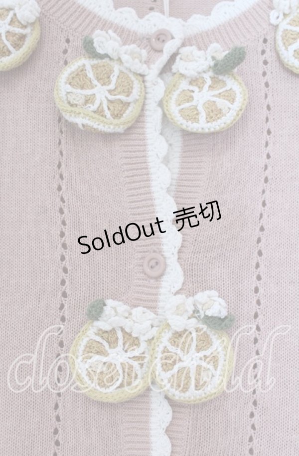 画像2: KETTY / レモンモチーフカーディガン  ピンク O-25-11-15-086-EL-TO-IG-OS (2)