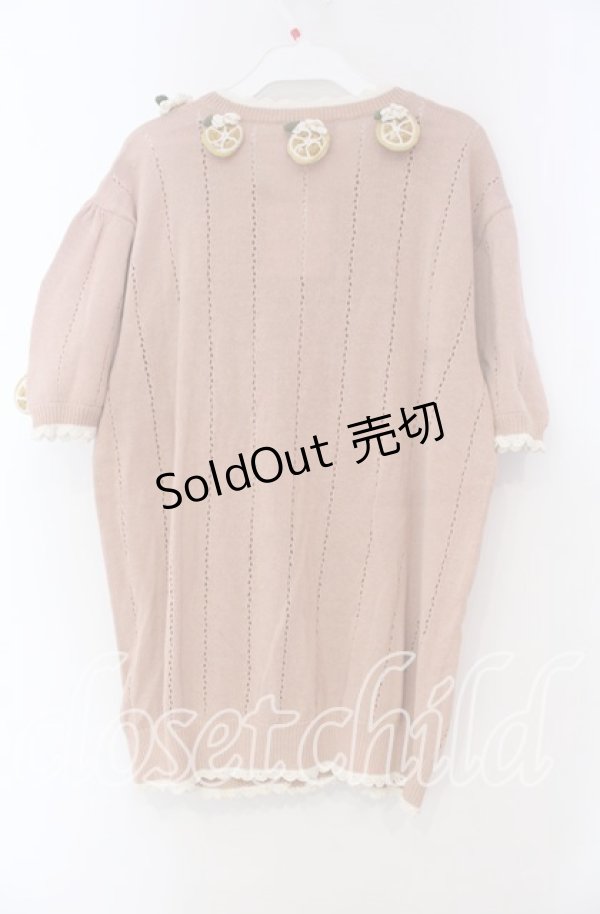 画像3: KETTY / レモンモチーフカーディガン  ピンク O-25-11-15-086-EL-TO-IG-OS (3)