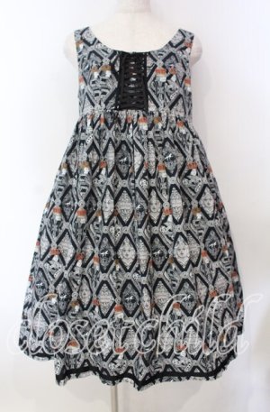 画像: EXCENTRIQUE / 女王のジャンパースカート 0/Ｓ クロ O-25-11-15-010-EL-OP-IG-OS