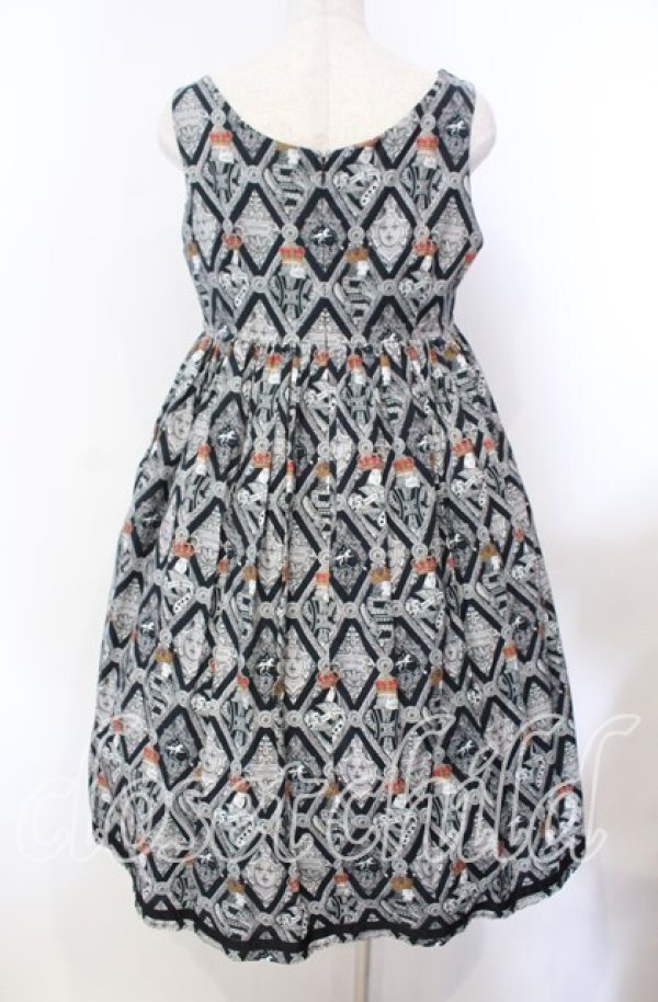 画像4: EXCENTRIQUE / 女王のジャンパースカート 0/Ｓ クロ O-25-11-15-010-EL-OP-IG-OS (4)