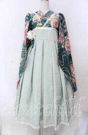 画像: marcHenTica / 大和撫子袴風ワンピース  御納戸色 O-25-11-15-012-LO-OP-IG-OS