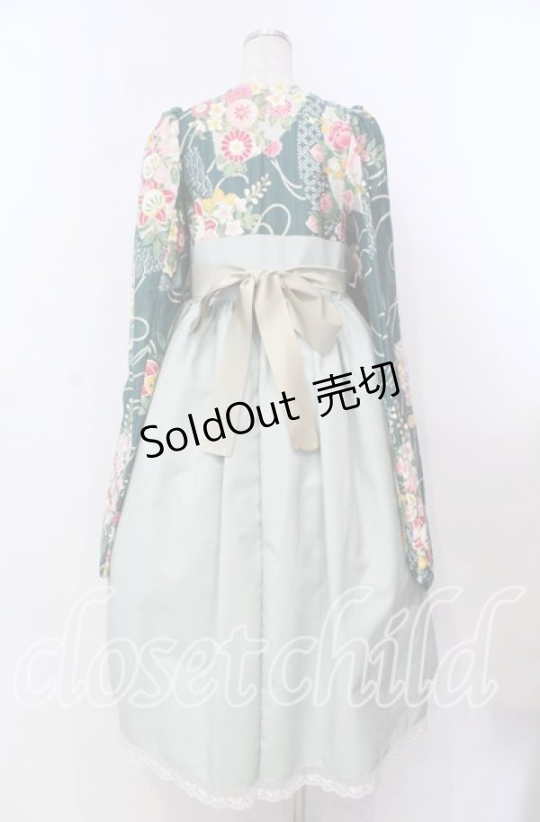 画像5: marcHenTica / 大和撫子袴風ワンピース  御納戸色 O-25-11-15-012-LO-OP-IG-OS (5)