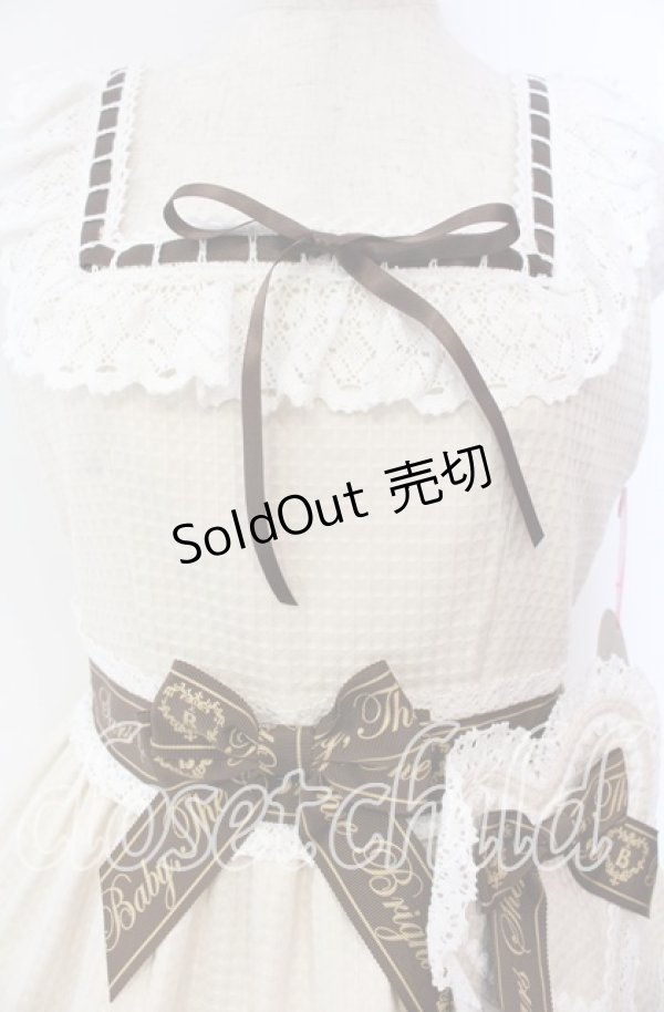 画像2: BABY,THE STARS SHINE BRIGHT / Waffle Cottonティアードジャンパースカート  キナリ O-25-11-15-014-BA-OP-OW-OS (2)