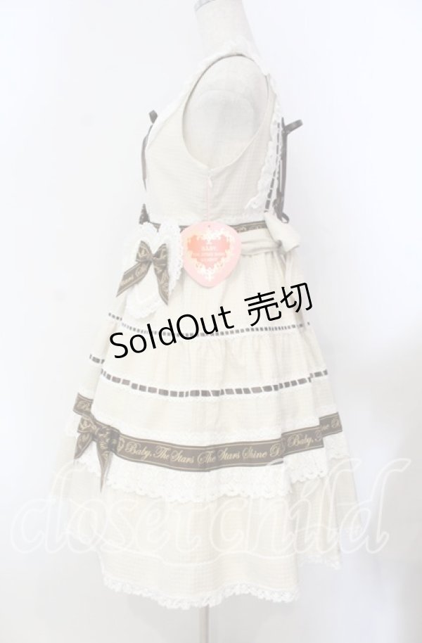 画像5: BABY,THE STARS SHINE BRIGHT / Waffle Cottonティアードジャンパースカート  キナリ O-25-11-15-014-BA-OP-OW-OS (5)