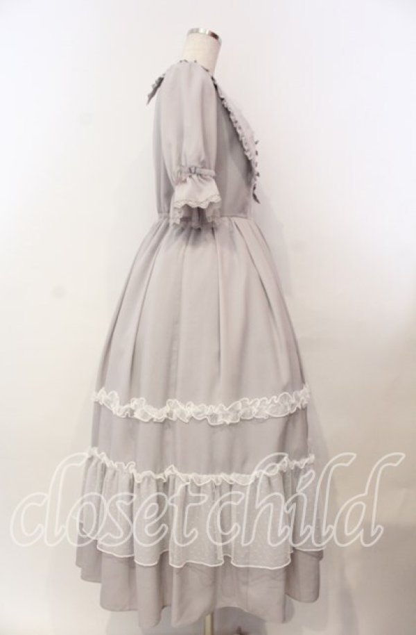 画像4: axes femme kawaii / プチリボンワンピース  グレー（公式色展開） O-25-11-15-017-AX-OP-IG-OS (4)