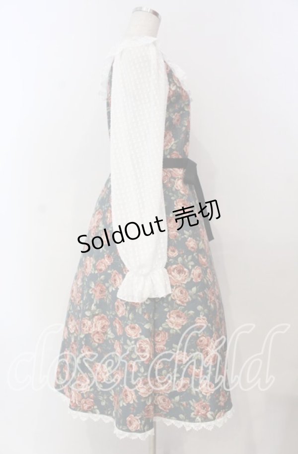 画像3: marcHenTica / ウィロリア・ローズワンピース  ダークグレー（白袖）（公式色展開） O-25-11-15-018-LO-OP-IG-OS (3)