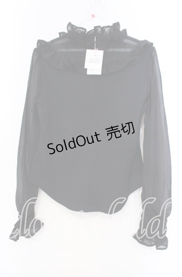 画像3: Angelic Pretty / Dreamy Crossカットソー  クロ O-25-11-15-023-AP-TO-OW-OS (3)