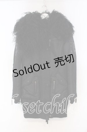 画像: Qutie Frash / ミリタリーブルゾン  ブラック O-25-11-15-024-QU-JA-OW-C028