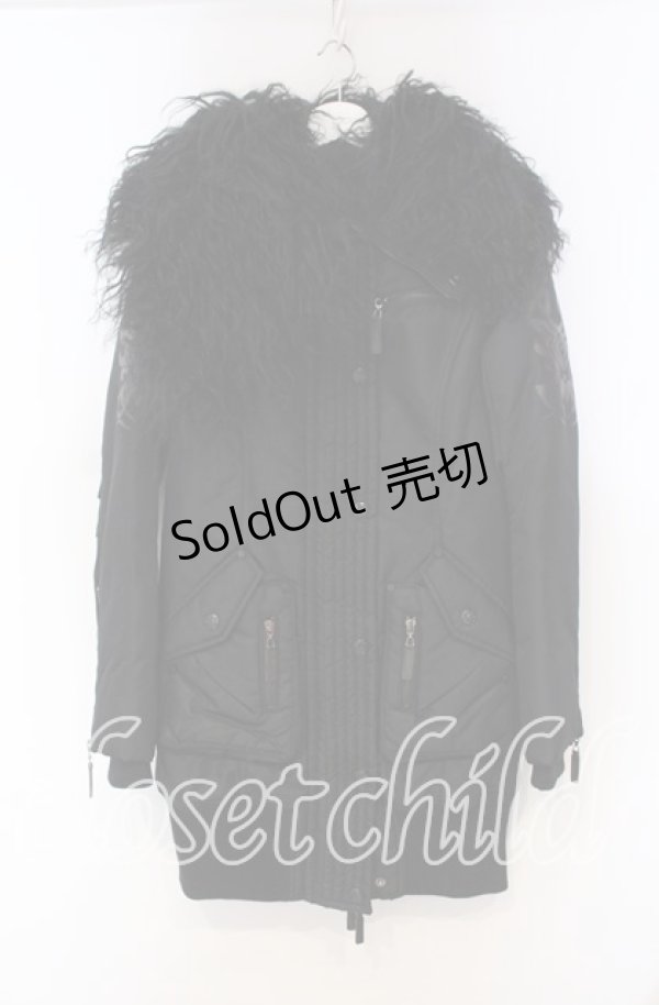 画像1: Qutie Frash / ミリタリーブルゾン  ブラック O-25-11-15-024-QU-JA-OW-C028 (1)