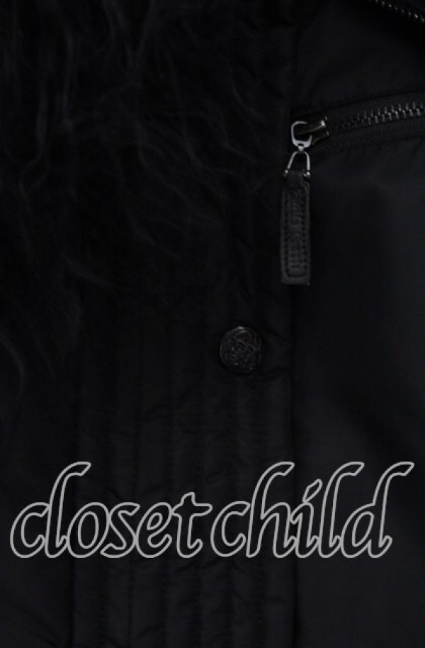 画像2: Qutie Frash / ミリタリーブルゾン  ブラック O-25-11-15-024-QU-JA-OW-C028 (2)