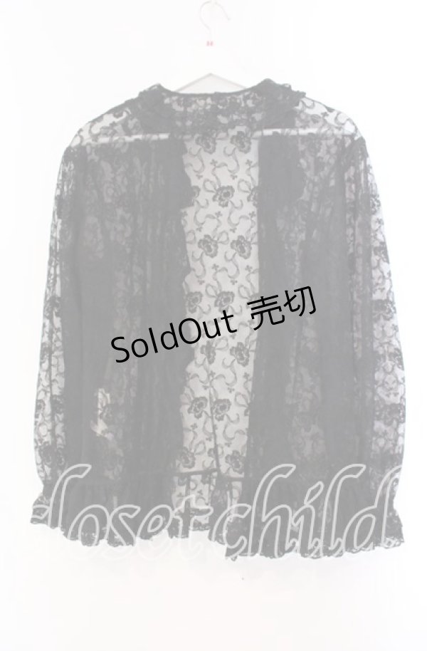 画像3: 【SALE】INGEBORG / フランスレースカーディガン  クロ O-25-11-17-033-LO-TO-IG-ZT227 (3)