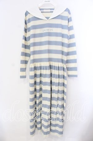 画像: pa.se.ri. / ボーダーセーラーワンピース  オフ×サックス O-25-11-17-034-LO-OP-IG-OS