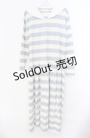 画像: pa.se.ri. / ボーダーセーラーワンピース  オフ×サックス O-25-11-17-034-LO-OP-IG-ZT476