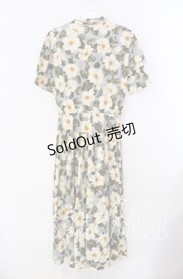 画像3: INGEBORG / いぬばらプリントワンピース  ブルー O-25-11-17-037-LO-OP-IG-OS (3)