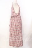 画像3: WONDERFUL WORLD / チェック切り替えジャンパースカート  ピンク系 O-25-11-17-039-LO-OP-IG-OS (3)