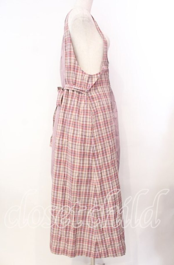 画像3: WONDERFUL WORLD / チェック切り替えジャンパースカート  ピンク系 O-25-11-17-039-LO-OP-IG-OS (3)