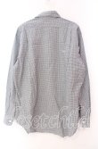 画像3: Karl Helmut / チェックワッペンシャツ  クロ×シロ O-25-11-17-042-EL-BL-IG-ZT447 (3)