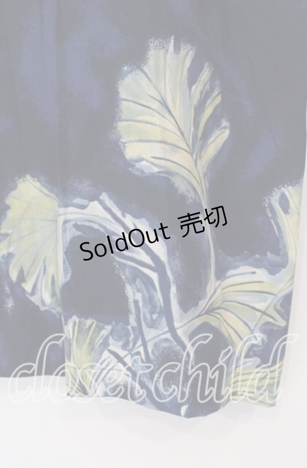 画像3: Karl Helmut / 餅つきうさぎアロハシャツ  ネイビー O-25-11-17-044-EL-BL-IG-ZT449 (3)