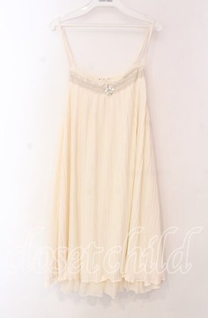 画像: axes femme / カットプリーツキャミチュニ  アイボリー O-25-11-17-050-AX-OP-IG-OS