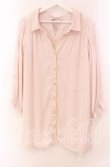 画像1: axes femme / バックプリーツシャツチュニック  薄ピンク O-25-11-17-052-AX-BL-IG-OS (1)