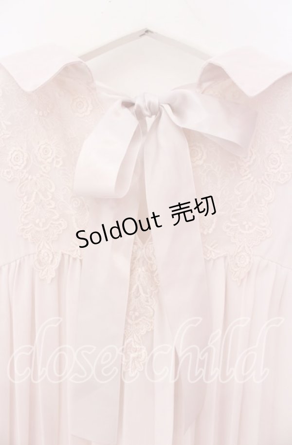 画像3: axes femme / バックプリーツシャツチュニック  薄ピンク O-25-11-17-052-AX-BL-IG-OS (3)