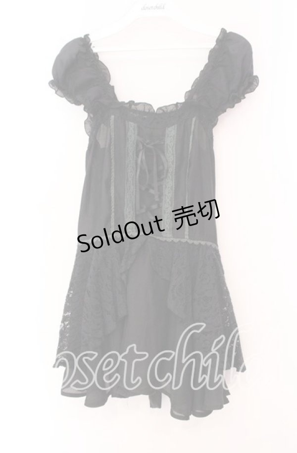 画像1: axes femme / ビスチェ風ノースリブラウス  クロ O-25-11-17-055-AX-TO-IG-OS (1)