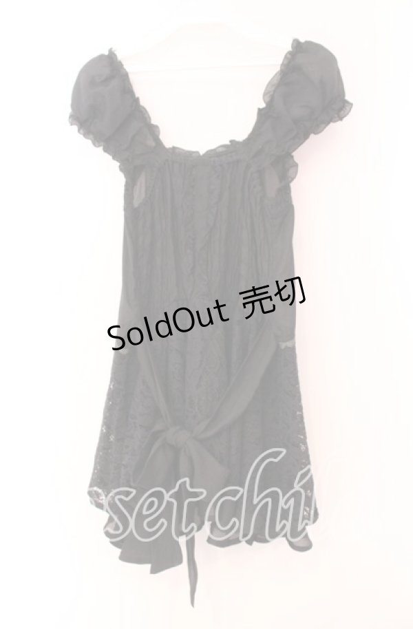 画像3: axes femme / ビスチェ風ノースリブラウス  クロ O-25-11-17-055-AX-TO-IG-OS (3)