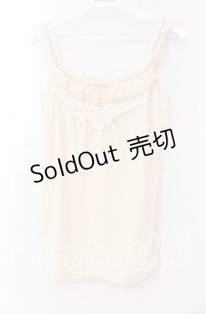 画像: axes femme / ブレード配色キャミソール  オフ O-25-11-17-056-AX-TO-IG-OS